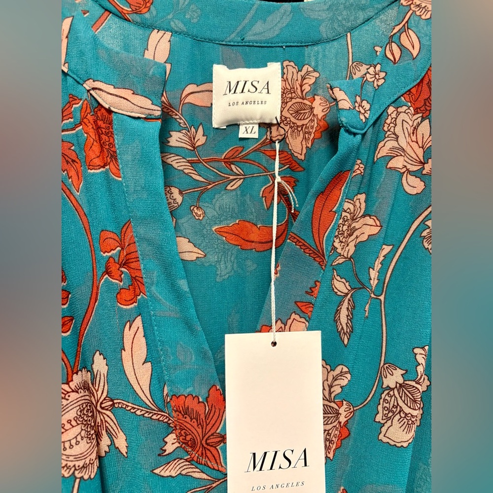 NWT Misa Los Angeles Hadeya Dress in Talitha Paisley / XL - Picture 5 of 9